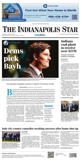 Cover of The Indianapolis Star