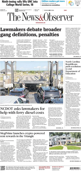 Cover of The News & Observer