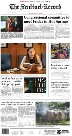 Cover of The Sentinel-Record