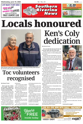 Cover of Southern Riverina news