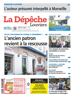 Cover of La Depeche Louviers