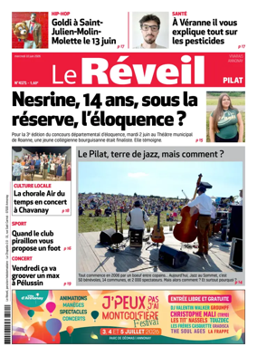 Cover of Le Reveil du Vivarais – edition Pilat