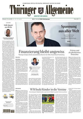 Cover of Thuringer Allgemeine (Arnstadt und Ilmenauz)