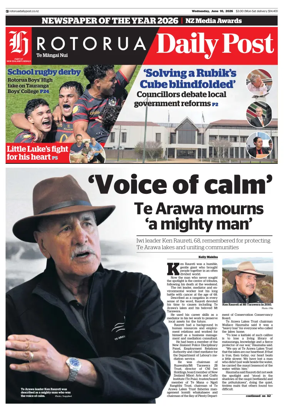 Cover of Rotorua Daily Post