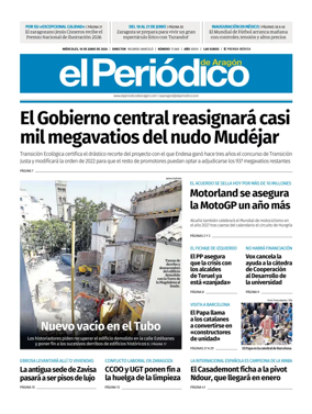 Cover of El Periodico Aragon