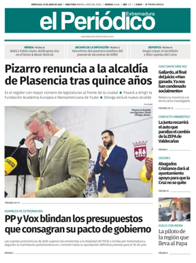Cover of El Periodico Extremadura