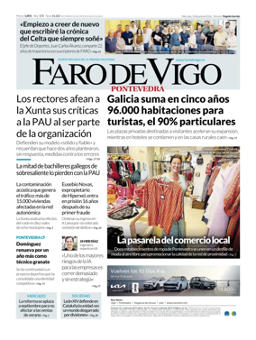 Cover of Faro de Vigo (Pontevedra)