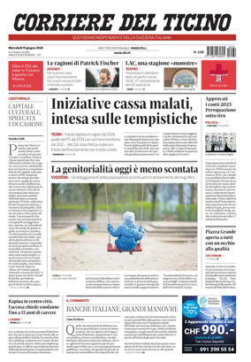 Cover of Corriere del Ticino