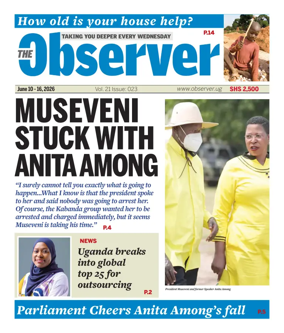 Cover of The Observer (Uganda)