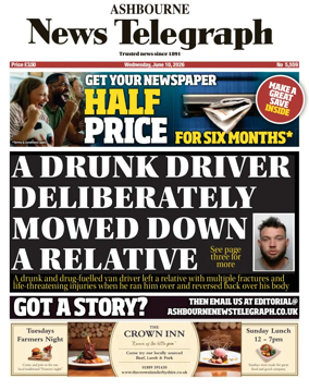 Cover of Ashbourne News Telegraph