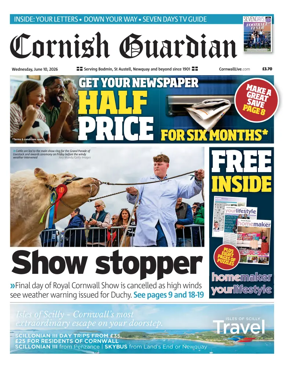 Cover of Cornish Guardian (Newquay & the North Coast)