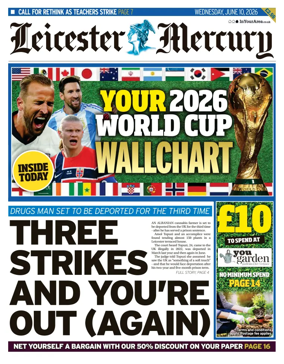 Cover of Leicester Mercury