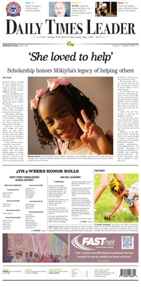 Cover of Daily Times Leader
