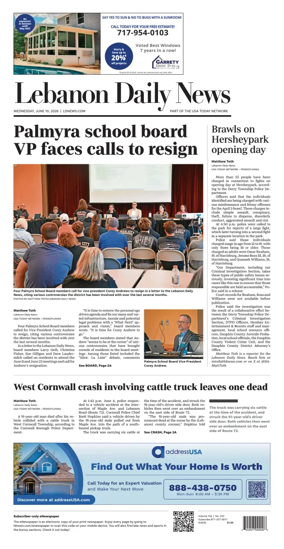 Cover of Lebanon Daily News