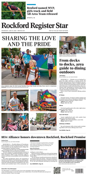 Cover of Rockford Register Star