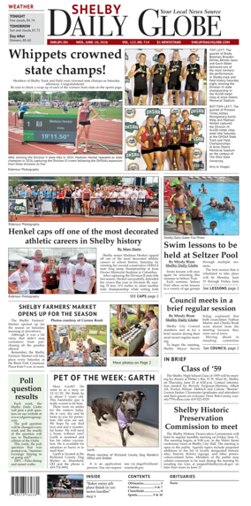 Cover of Shelby Daily Globe