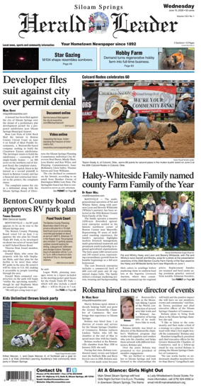 Cover of Siloam Springs Herald Leader