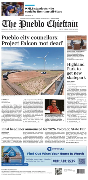 Cover of The Pueblo Chieftain