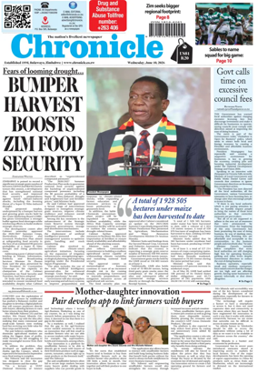 Cover of Chronicle (Zimbabwe)