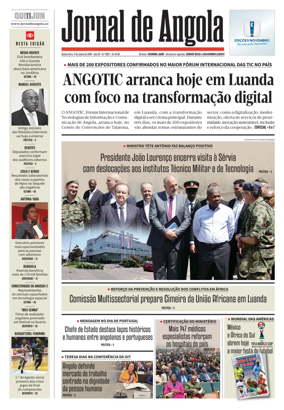 Cover of Jornal de Angola