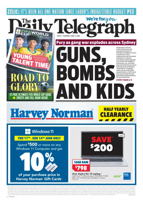 Cover of The Daily Telegraph (Sydney)