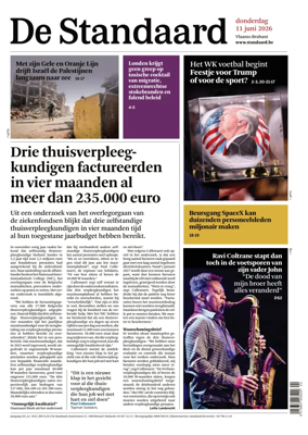 Cover of De Standaard