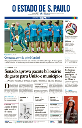 Cover of O Estado de S. Paulo