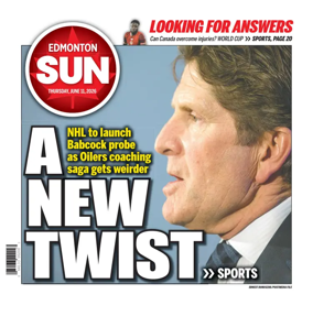 Cover of Edmonton Sun