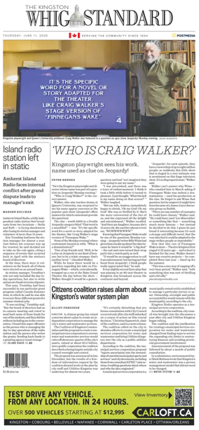 Cover of Kingston Whig-Standard