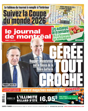 Cover of Le Journal de Montreal