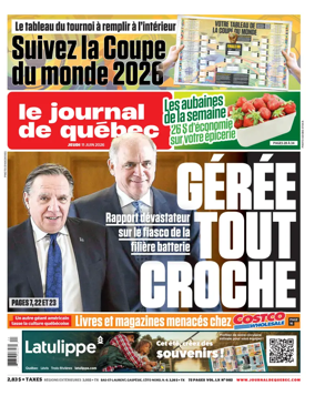 Cover of Le Journal de Quebec
