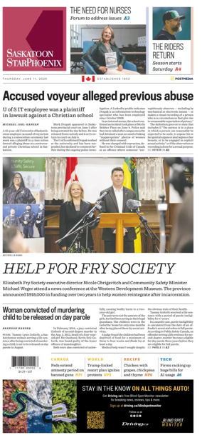 Cover of Saskatoon StarPhoenix