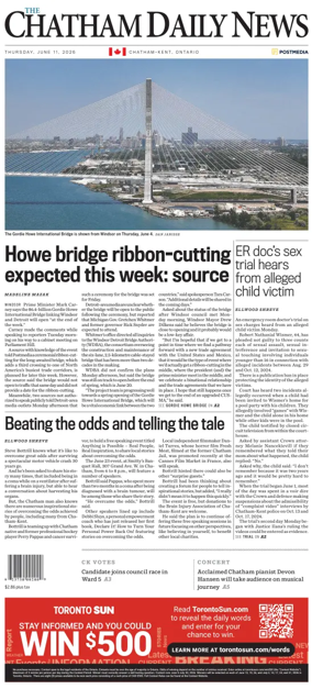 Cover of The Chatham Daily News