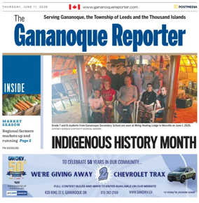 Cover of The Gananoque Reporter