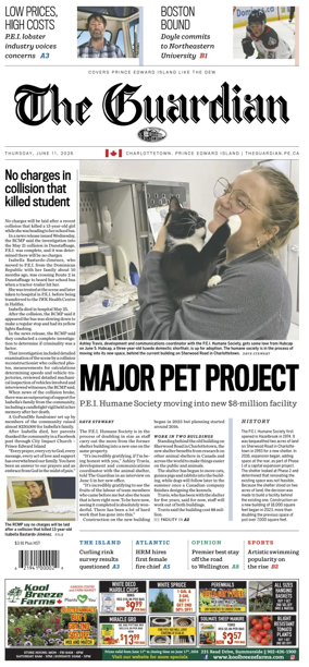 Cover of The Guardian (Charlottetown)