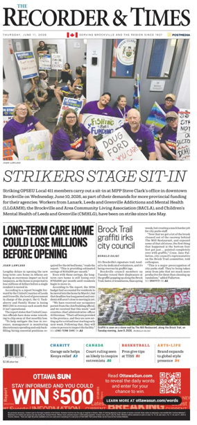 Cover of The Recorder & Times (Brockville)