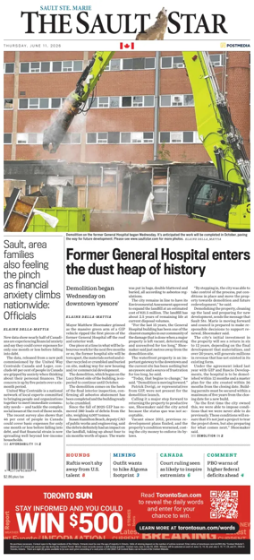 Cover of The Sault Star