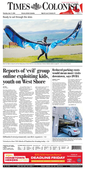 Cover of Times Colonist