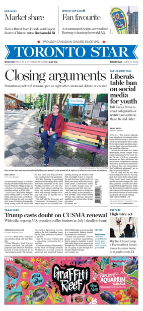 Cover of Toronto Star