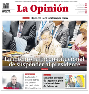Cover of La Opinion