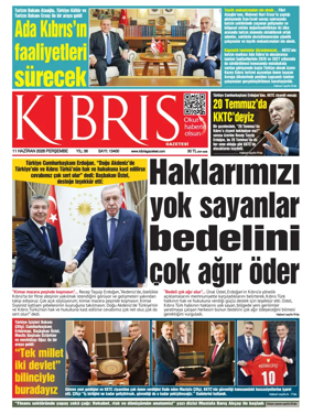Cover of Kibris Gazetesi