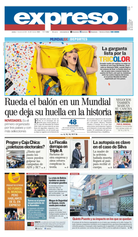 Cover of Diario Expreso