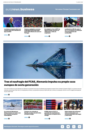 Cover of Euronews Business (Spanish) Compiled Edition