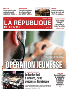 Cover of La Republique du Centre (Orleans - Loiret))