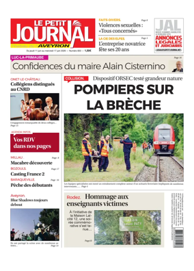 Cover of Le Petit Journal - L'hebdo local de l'Aveyron