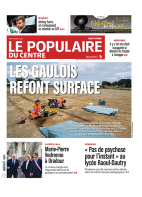 Cover of Le Populaire du Centre (Haute-Vienne)