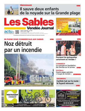 Cover of Les Sables Vendee Journal