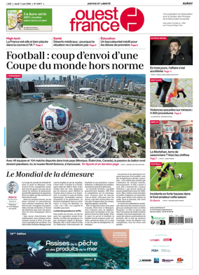 Cover of Ouest France (Auray)