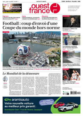 Cover of Ouest France (Caen - Bayeux - Falaise - Vire)