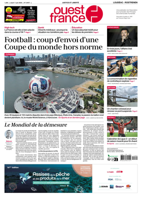 Cover of Ouest France (Loudeac / Rostrenen)